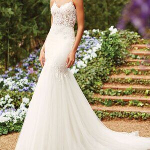 Sincerity Bridal  | STYLE 44163 | Embroidered Lace Fit and Flare Gown